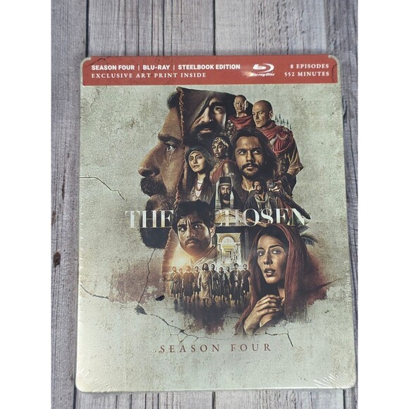 THE CHOSEN SEASON 4 BLU-RAY STEEL BOOK EDITION + EXCLUSIVE ART PRINT - SEALED - Picture 1 of 3